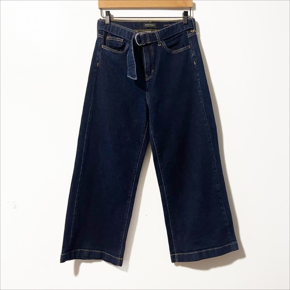 Banana Republic | High Rise Wide Leg Crop Jeans - Picture 1 of 8